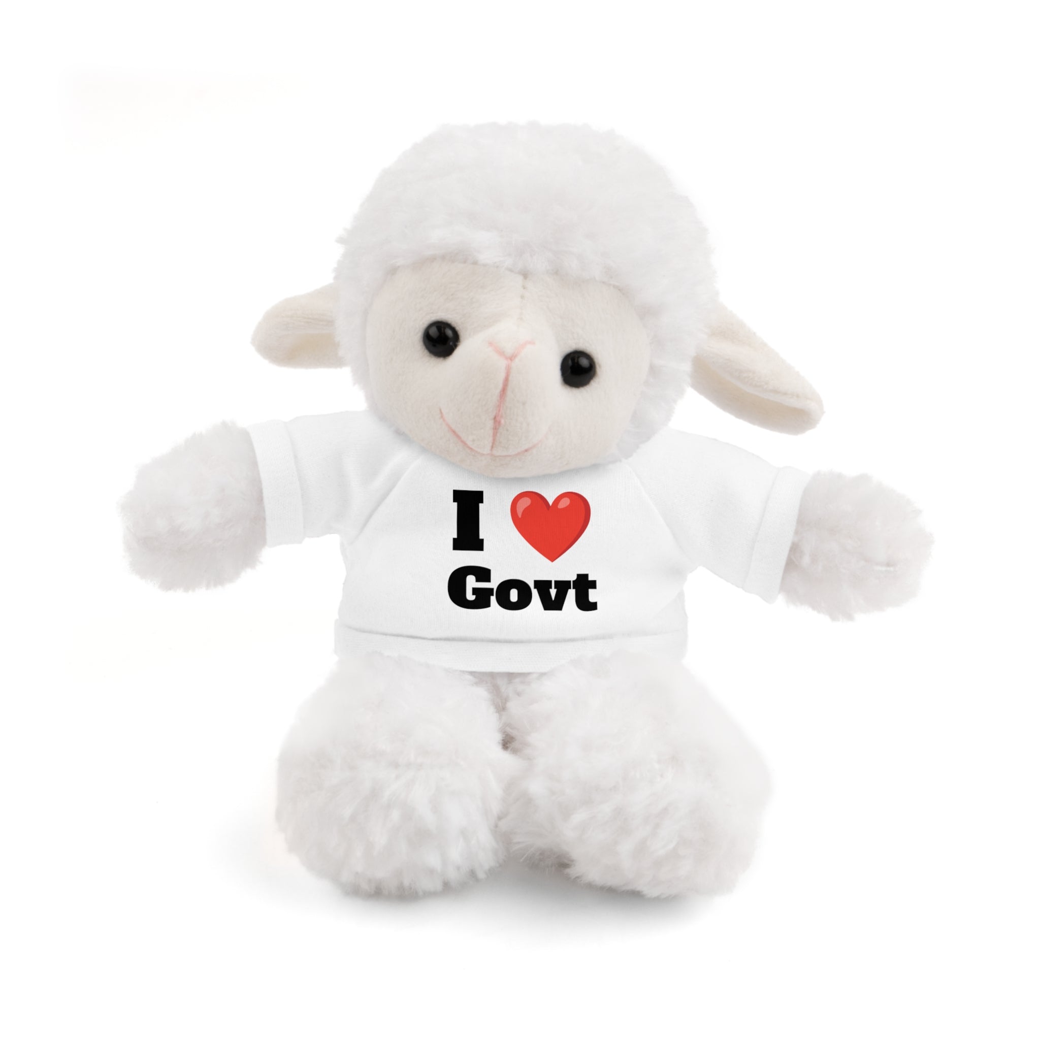 Sheep with Govt T-Shirt - The Hitchhiker's Guide to Peace